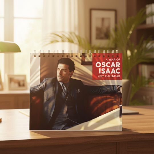 Discover Oscar Isaac 2026 Calendar, Celebrity Fan Wall Planner, Home Office Decor, Unique Fan Gift