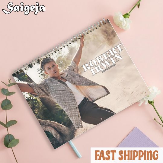 Discover Robert Irwin 2026 Wall Calendar, Celebrity Fan Planner, Animal Lover Wall Calendar, Celebrity Crush Merch, Funny Holiday Gift for Her