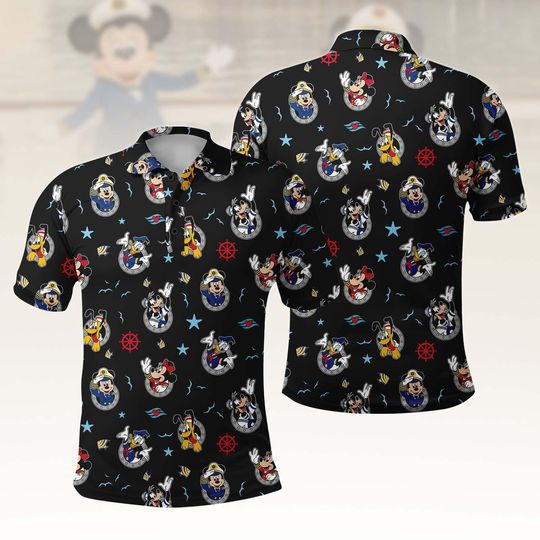 Discover Disney Mickey And Friends Cruise Polo Shirt, Disney Cruise Trip Button Up Shirt, Funny Mickey Cruise Line Shirt, Disneyland Summer Shirt
