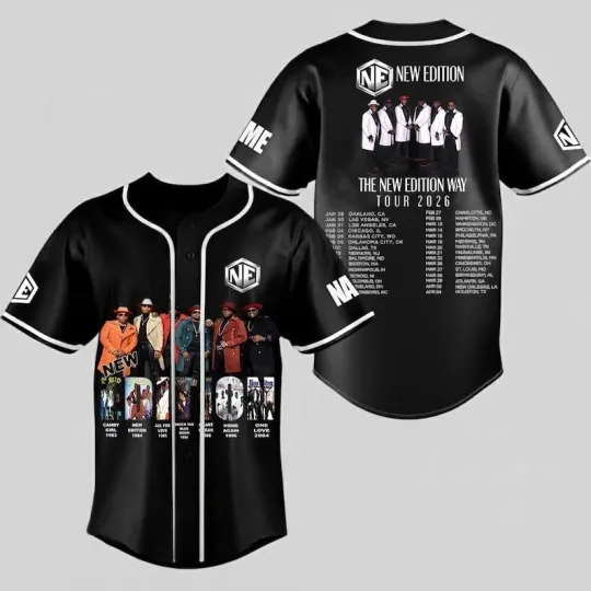 Personalized The New Edition Way Tour 2026  Baseball Jersey