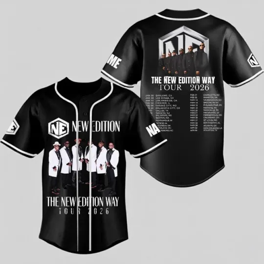 Official The New Edition Way Tour 2026 Baseball Jersey