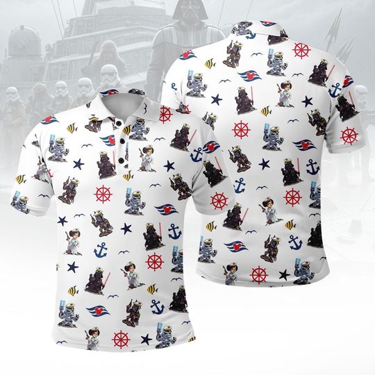 Discover Star Wars Cruise Polo Shirt, Disney Men Polo Shirt, Disney Cruise Summer Shirt, Darth Vader Mandalorian Stormtrooper Polo Shirt