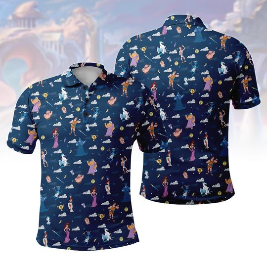 Discover Disney Hercules Polo Shirt, Hercules Men Polo Shirt, Hercules Movie Women Polo Shirt, Hercules Summer Shirt, Movie Lover Gifts