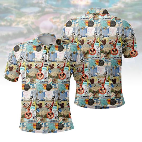 Discover Vintage Mickey And Friends Polo Shirt, Disney Mickey Mouse Men Polo Shirt, Women Polo Shirt, Disneyland Summer Shirt, Disneyworld Shirt