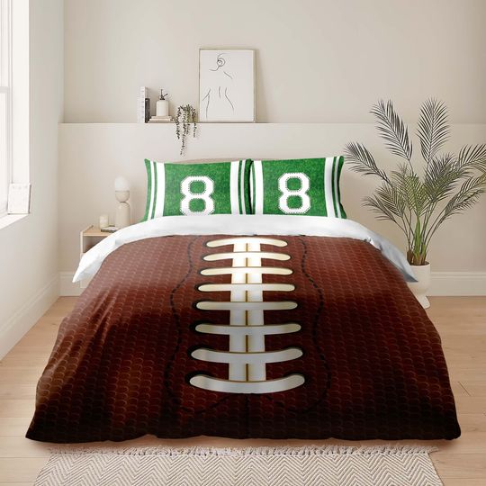 Discover Personalized Football Duvet Set for Kids Nursery Bedding