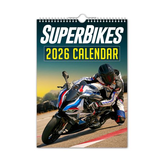 Discover Superbikes - 2026 Wall Calendar // Cars / Motoring / Nostalgic / Christmas / Birthday / Gift / Present / Novelty / Secret Santa