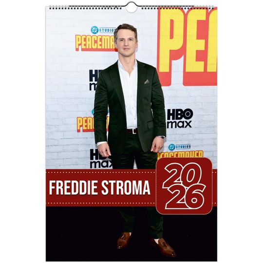 Discover Freddie Stroma 2026 Wall Calendar  Exclusive Celebrity Poster Calendar for Fans
