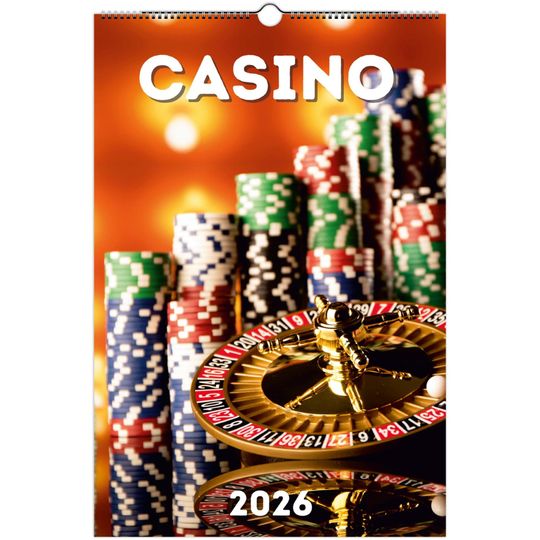 Discover Casino Wall Calendar 2026