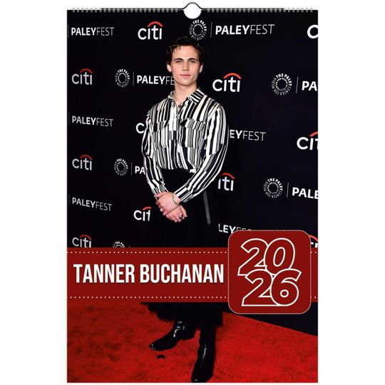 Discover Tanner Buchanan 2026 Wall Calendar  Charming Actor Collectible, Premium Celebrity Art Prints