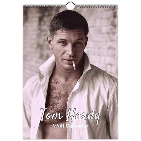 Tom Hardyy Full Photo calendar | choose start month 2026/27 personalised | full year calendar