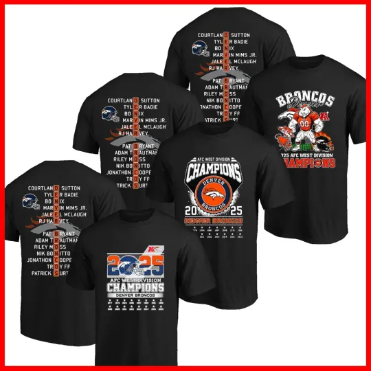 Discover Denver Football 2025 West Division Champions Roster 2 sides