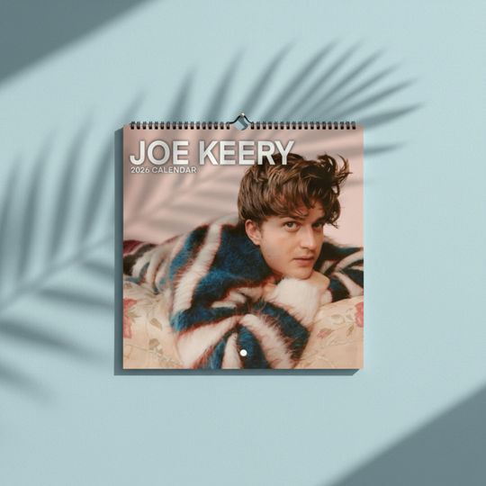 Discover Joe Keery Calendar, Actor Fan Wall Calendar 2026, Movie Star Monthly Planner, Celebrity Fan Gift, Holiday Wall Decor