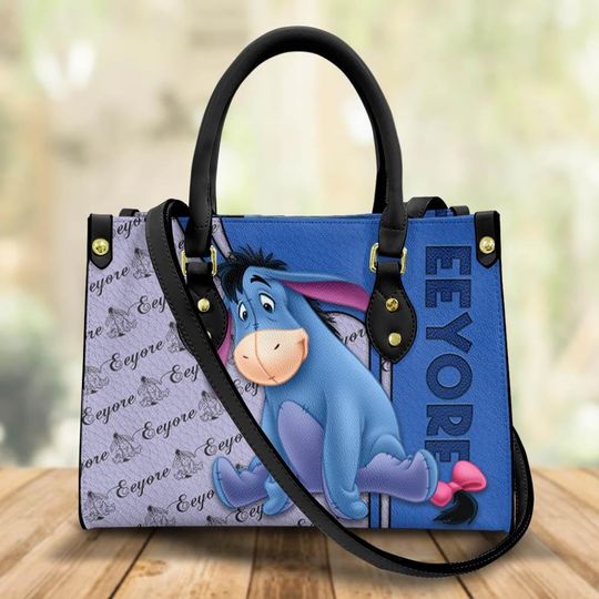 Discover Eeyore Leather Handbag, Winnie The Pooh Handbag, Disney Eeyore Crossbody Bag, Top Handle Bag, Women Shoulder Bag, Eeyore Fan Gift