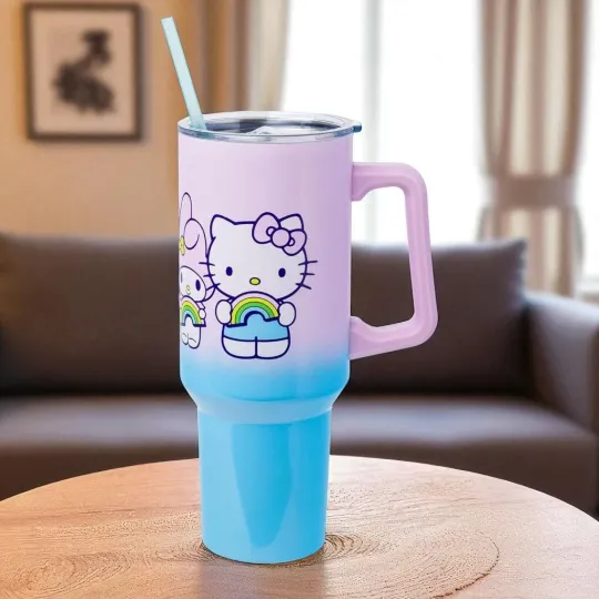 Hello Kitty and Friends Stainless Steel 40 oz Insulated Tumbler with Handle