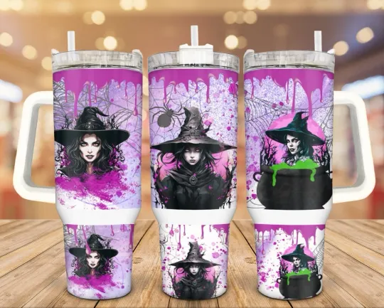 Discover Witch Magic 40 oz Stainless Steel Tumbler with Handle