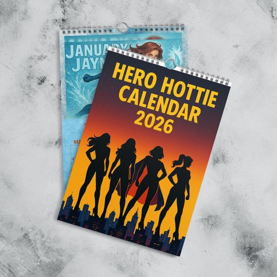 Discover Hero Hottie Wall Calendar (2026)
