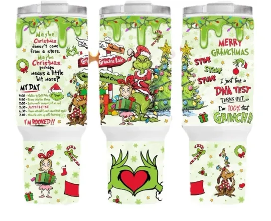 Discover CHRISTMAS THE funny character STAINLESS STEEL TUMBLER 40 OZ.