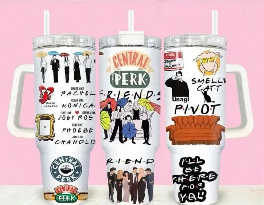 Discover 40 oz Stainless Steel Tumbler with Handle, Insulated, with Lid & Straw