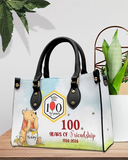 Discover Winnie The Pooh 100th Anniversary Bag, Disney 100 Years Friendship Women Bag, Classic Pooh Lover Bag