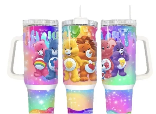 Discover Care Bear 40 oz Insulated Stainless Steel Tumbler with Handle
