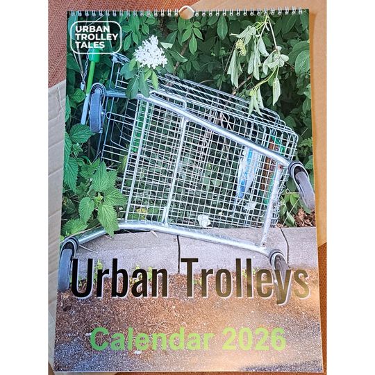 Discover 2026 Funny UK Trolley Calendar  British Humour  A Quirky wall calendar Gift (A4/A3)
