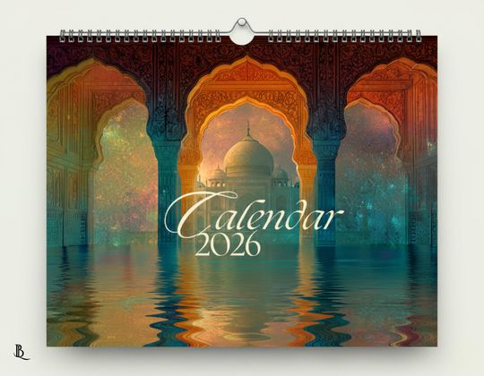 Discover 2026 Muslim Wall Calendar | Inspirational Islamic Quote Calendar & Planner Gift