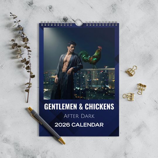 Discover Gentlemen & Chickens, After Dark | 2026 Wall Calendar