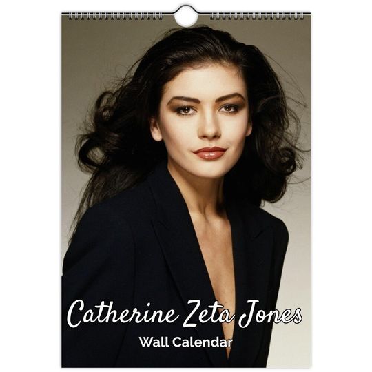 Discover Young Catherine zeta-jones Full Photo calendar | choose start month 2026/27 personalised | full year calendar