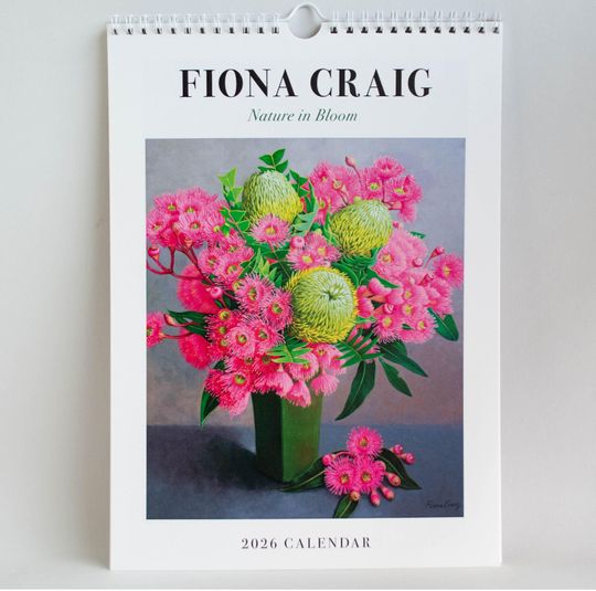 Discover PRICE DROP - 1 LEFT! 2026 Australian Art Calendar, Fiona Craig's Paintings, Small-Medium Wall Calendar
