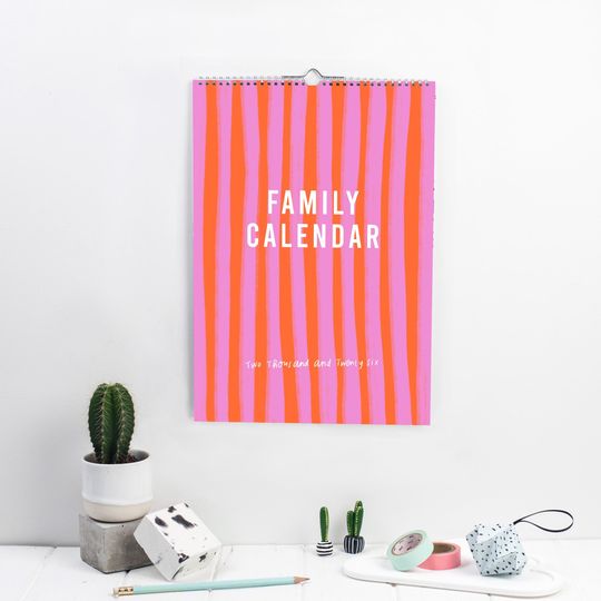 Discover 2026 Family Calendar with verses from the Bible