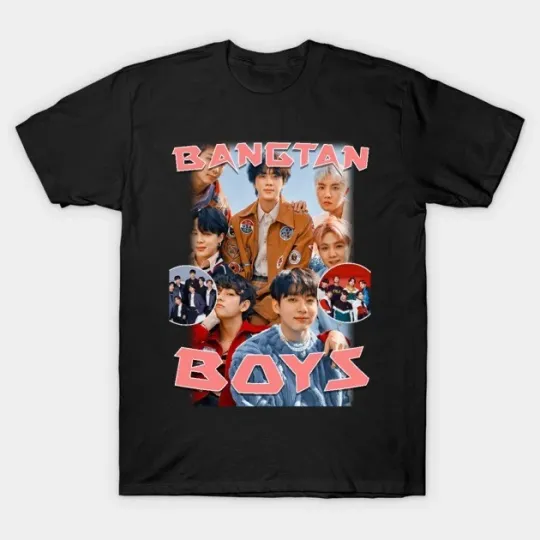 Discover KPOP BTS Fan Graphic T-Shirt Unisex Bangtan Boys K-Pop Tee
