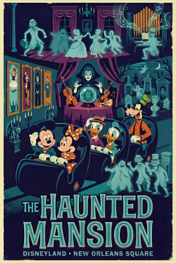 Disneyland New Orleans Square Haunted Mansion Vertical Poster