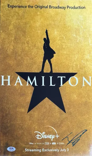 Discover Daveed Diggs Signed Disney Hamilton Poster in Premium Matte Vertical Format