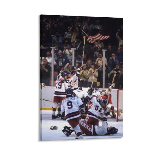 Discover 1980 Olympic Hockey MIRACLE ON ICE Olympic Posters Wall Art Painting Canvas Gift Living Room Prints Bedroom Decor Poster Art