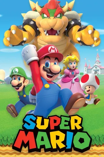 Discover Super Mario Character Montage Poster