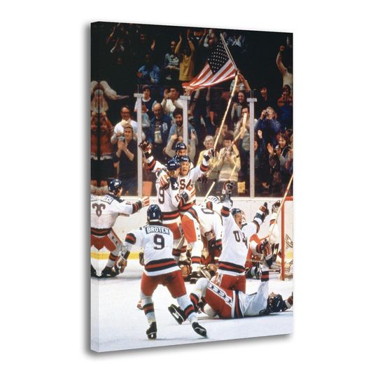 Discover 1980 Olympic Hockey Miracle ON ICE OLYMPIC Posters Wall Art Painting Canvas Gift Living Room Print Bedroom Decor Poster Art