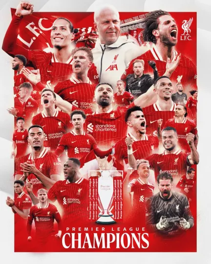 Discover Liverpool FC Soccer Football Champion Team Poster