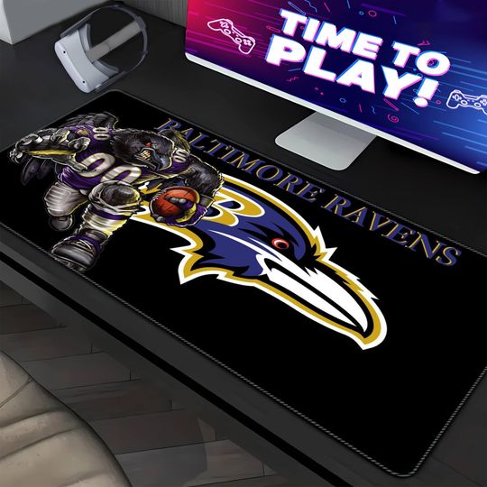 Discover Baltimore Ravens Gaming Mouse Pads(4 Designs), football Desk Mat, Gamer Desk Pad, Gamer Gifts