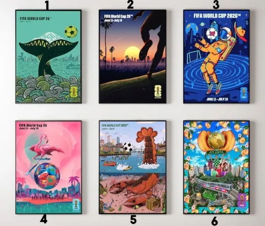 FIFA World Cup 2026 Cityscapes Poster