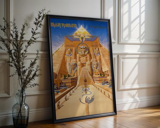 Discover Iron Maiden Poster | Powerslave Poster | Metal Music Poster | Album Cover Poster