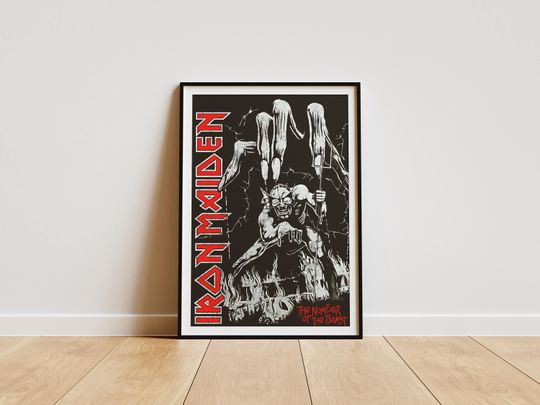 Iron Maiden Poster, Iron Maiden Album Poster, Iron Maiden , Poster Gift