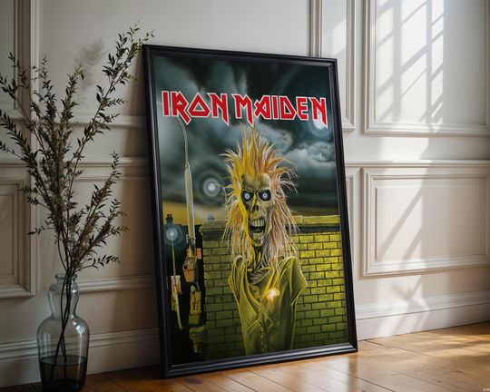 Discover Iron Maiden Poster | Iron Maiden Album Poster | Metal Music Poster | Album Cover Poster