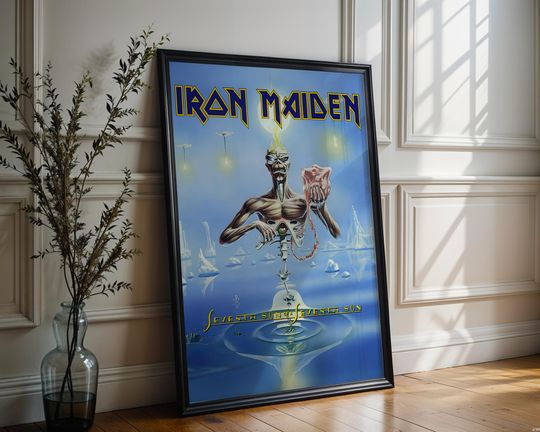 Discover Iron Maiden Poster | Seventh Son of a Seventh Son Poster | Metal Music Poster