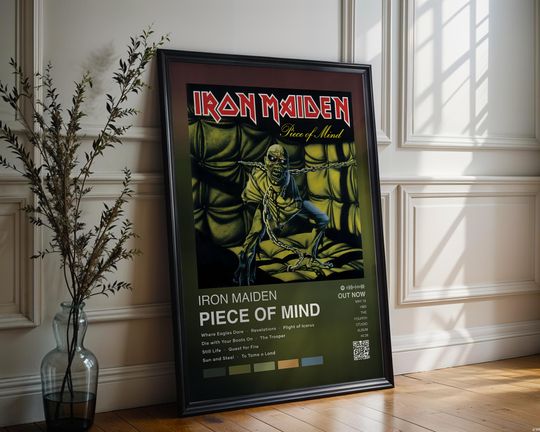 Discover Iron Maiden Poster | Piece of Mind Poster | Album Cover Poster
