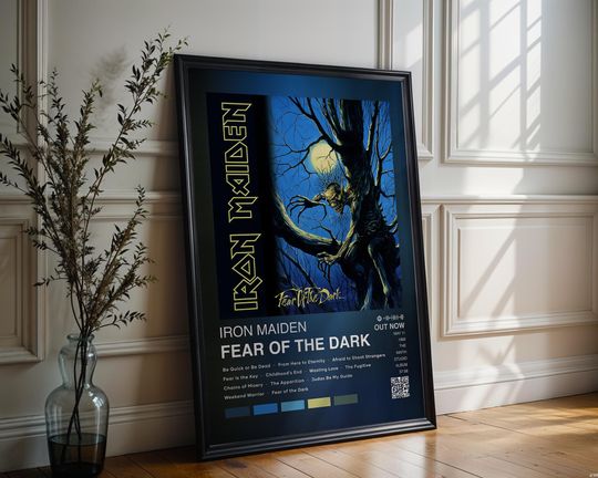 Discover Iron Maiden Poster | Fear of the Dark Poster | Album Cover Poster