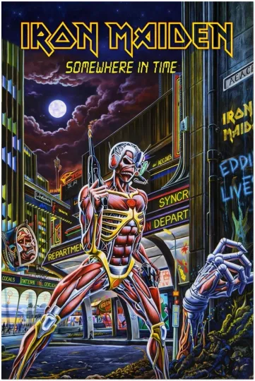 Iron Maiden - Somewhere in Time Album Poster