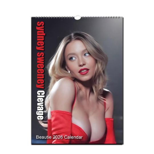 Discover Sydney Sweeney Clevage Beautie  | 2026/27 | Choose Start Month/Year | Full Photo Personalised Wall Calendar