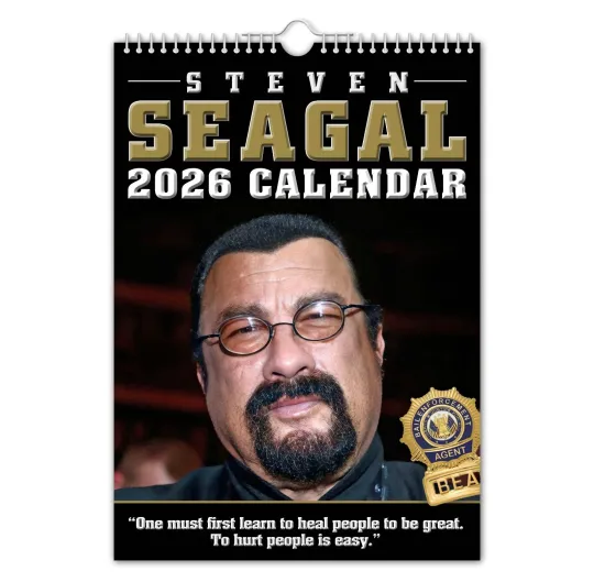 Discover 2026 calendar - Steven Seagal