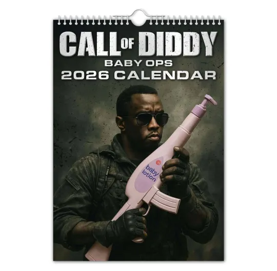 Discover 2026 Wall Calendar - Call of Diddy – Funny - Quirky - Christmas - Birthday