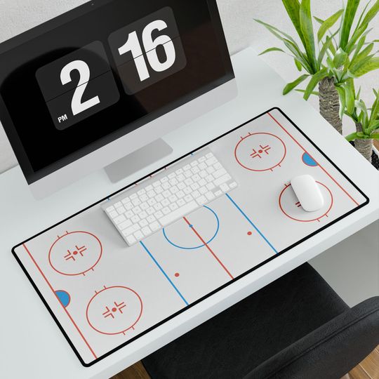 Discover Hockey Rink Desk Mat | Desk Mat